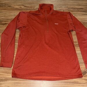 Patagonia Quarter-Zip Pullover in Burnt Orange